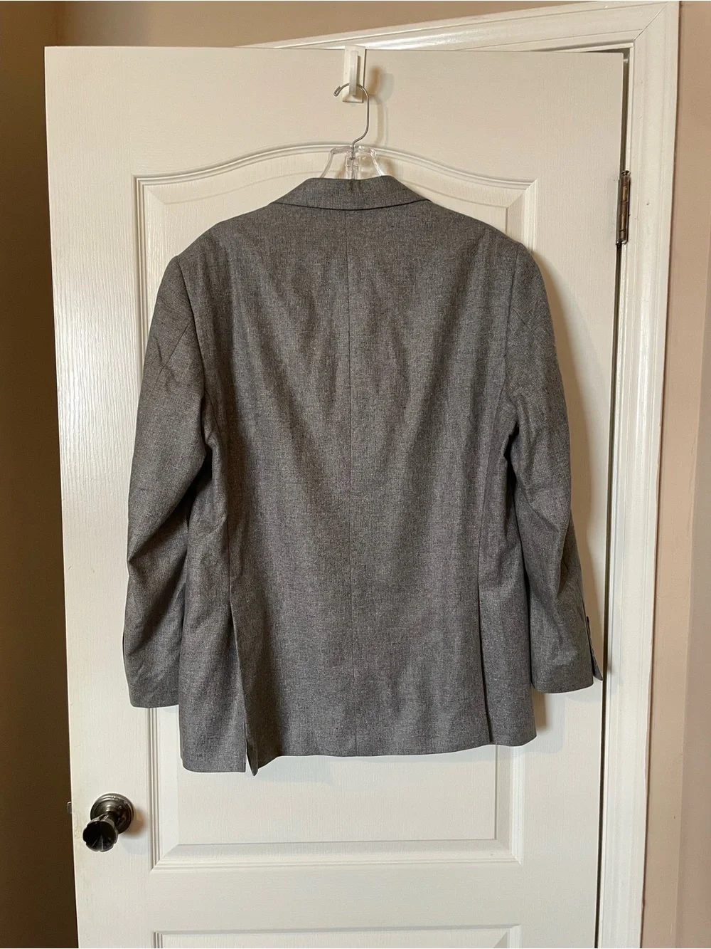 Jos A Bank Signature Collection 100% Silk Sport Coat Blazer Gray 41R Tailored